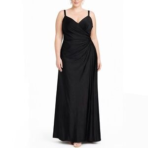 XSCAPE - Draped Ruched Gown